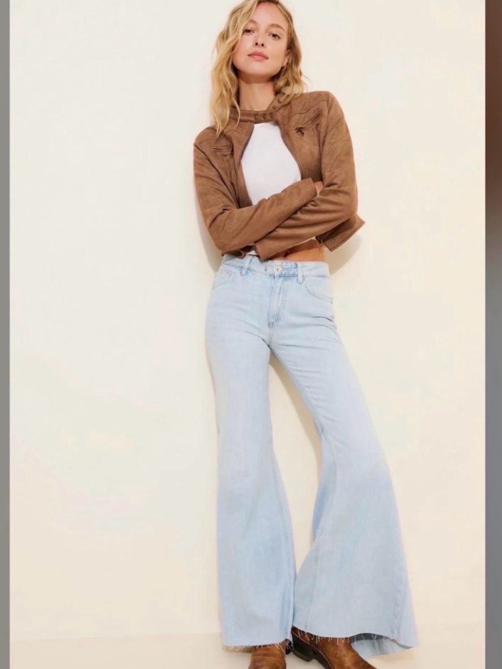 FREE PEOPLE LIVE WIRE FLARE JEANS NWT RETAIL $128